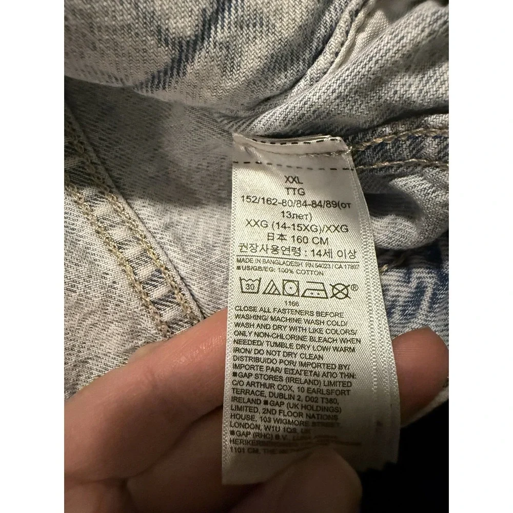 Gap Kids Icon Jacket Acid Wash Sz XS/S **Read description